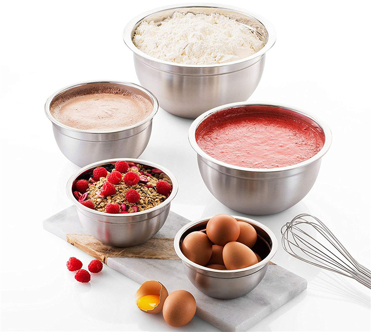 Stainless Steel Mixing Bowls 6 Pcs Set