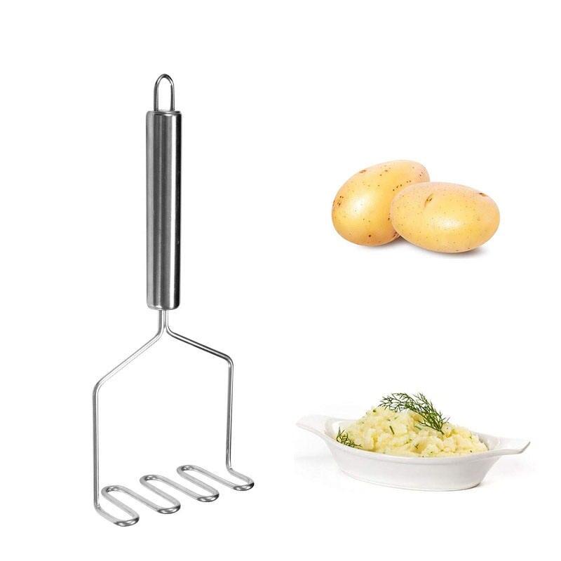 1Pc Potato Masher Stainless Steel Potato Masher Potato Crusher Wave Shape Cutter Kitchen Accessories Kitchen Gadget Cooking Tool 1Pc Potato Masher Stainless Steel Potato Masher Potato Crusher Wave Shape Cutter Kitchen Accessories Kitchen Gadget Cooking Tool