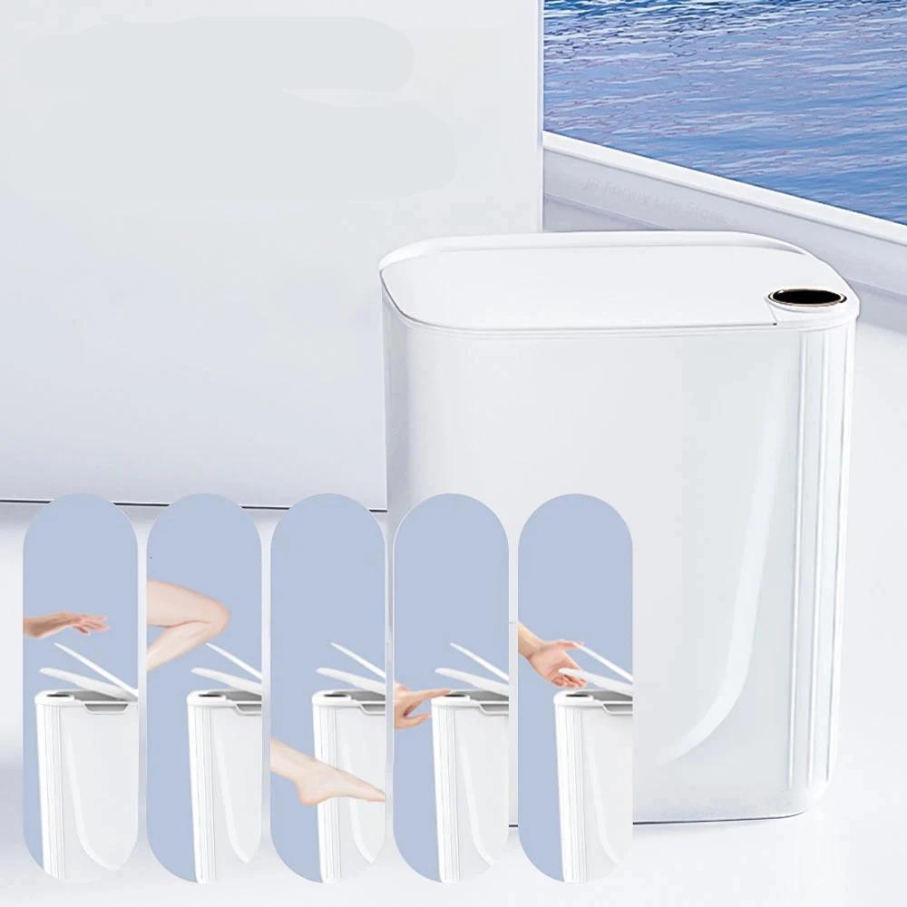 20L Smart Sensor Trash Can With Display Type-C Recharging Automatic Wastebin For Bathroom Kitchen Toilet Wastebasket Smart home 20L Smart Sensor Trash Can With Display Type-C Recharging Automatic Wastebin For Bathroom Kitchen Toilet Wastebasket Smart home