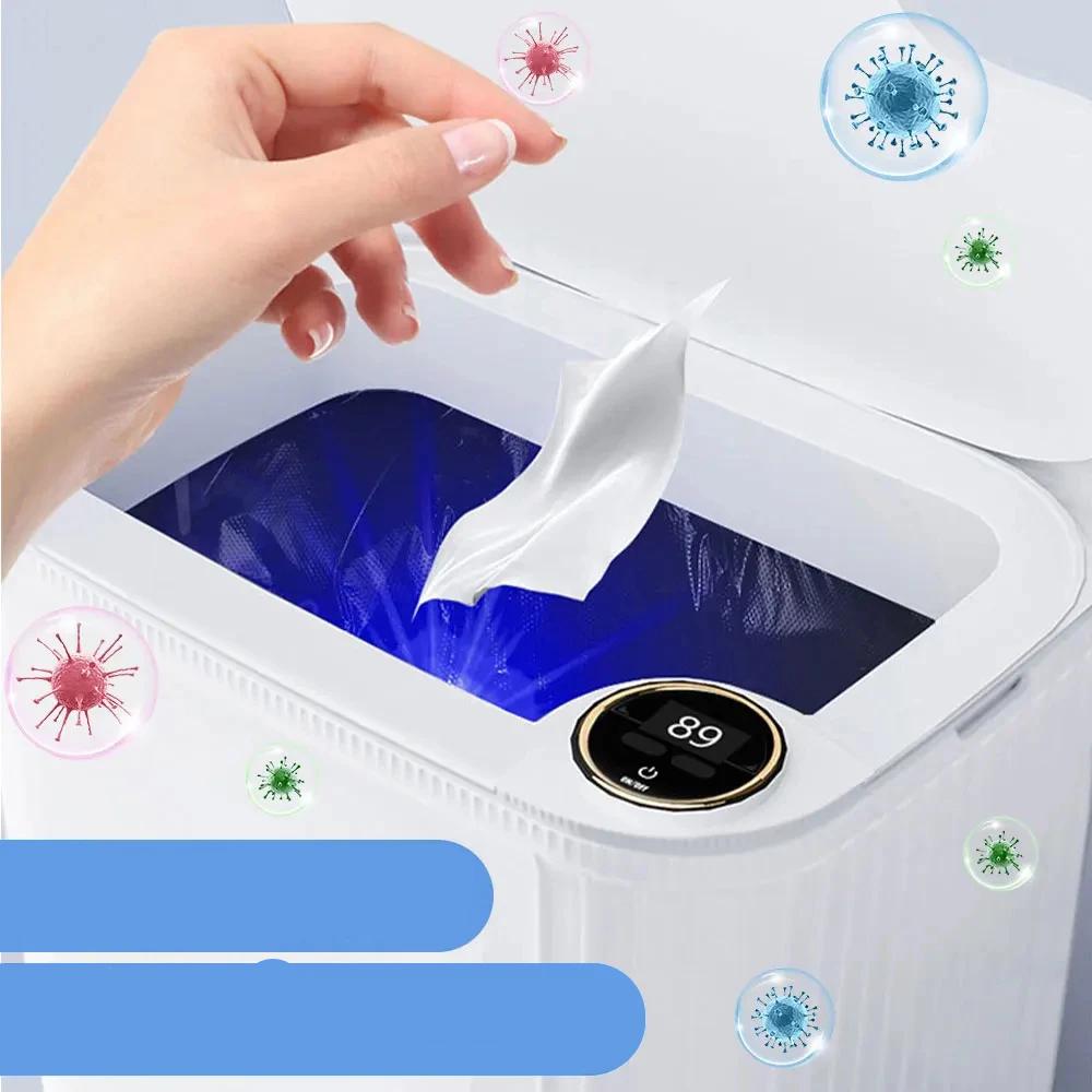 20L Smart Sensor Trash Can With Display Type-C Recharging Automatic Wastebin For Bathroom Kitchen Toilet Wastebasket Smart home 20L Smart Sensor Trash Can With Display Type-C Recharging Automatic Wastebin For Bathroom Kitchen Toilet Wastebasket Smart home