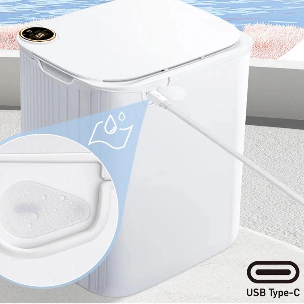 20L Smart Sensor Trash Can With Display Type-C Recharging Automatic Wastebin For Bathroom Kitchen Toilet Wastebasket Smart home 20L Smart Sensor Trash Can With Display Type-C Recharging Automatic Wastebin For Bathroom Kitchen Toilet Wastebasket Smart home